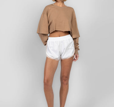 1.38 Easy Breeze Double Sleeve Crooped Shirt