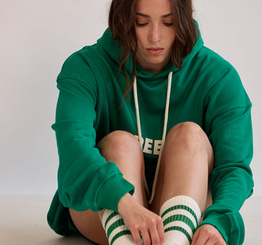 1.24 Socks (Cream & Green)