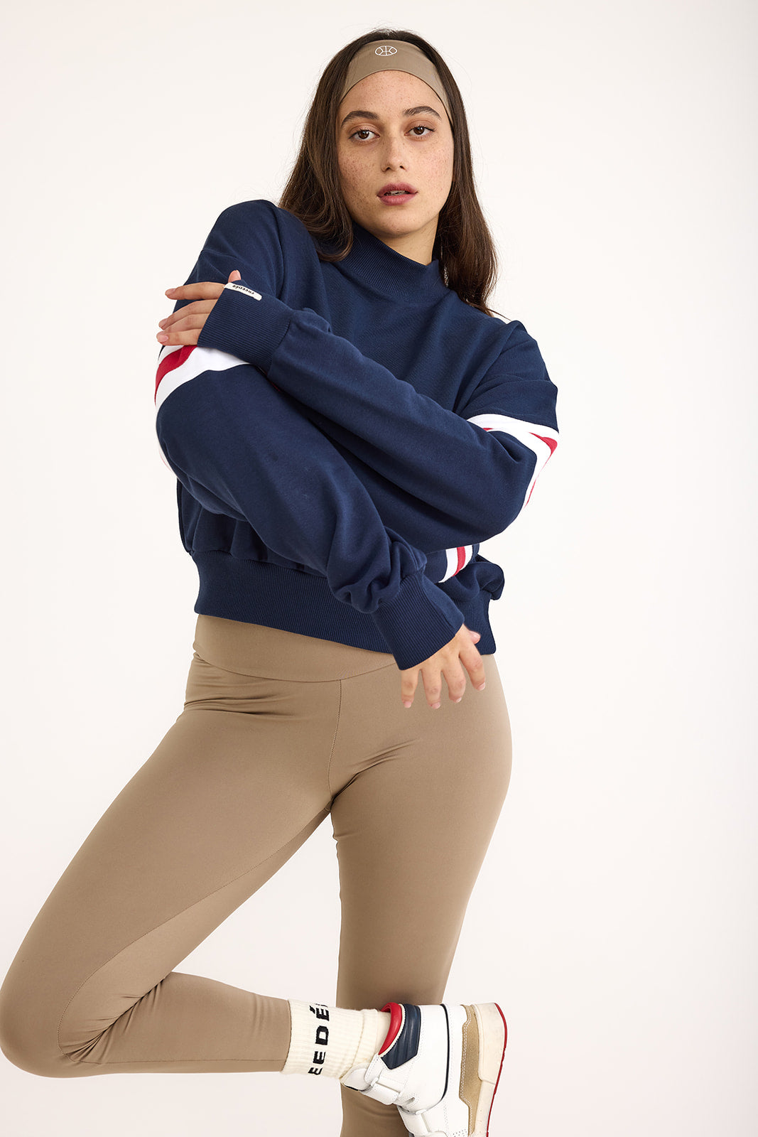 1.26 Retro Crew Sport Sweatshirt (Dark Blue)