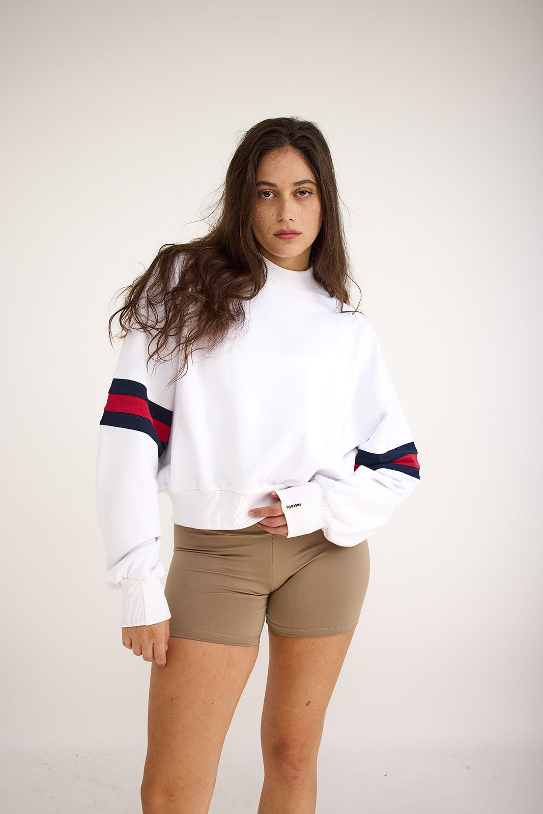 1.26 Retro Sport Crew Sweatshirt (White)