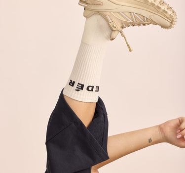 1.24 Socks (Cream & Black)