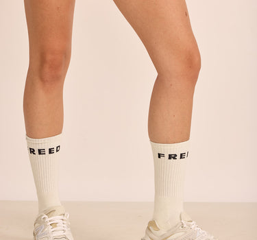 1.24 Socks (Cream & Black)