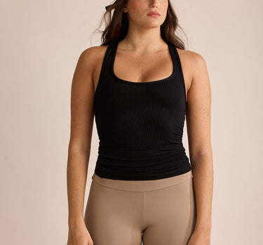 1.20 Ribbed Tank Top (Black)